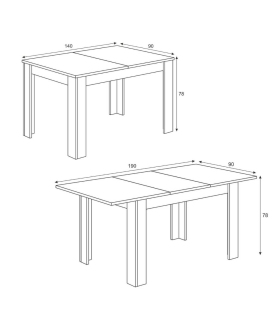 Piso Completo MEDITERRANEO con Sofá Cama Chaiselongue Nepal, Mesa Comedor Mediterráneo, pictograma |SAYEZ|