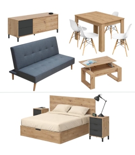 Piso Completo Nodi con Sofá Cama Unai |SAYEZ|