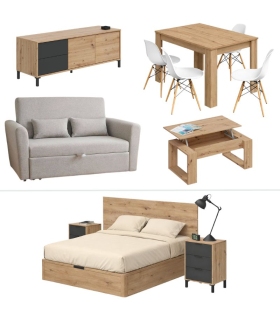 Piso Completo Nodi con Sofá Cama Ciro |SAYEZ|