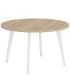 Mesa Redonda 100 cm Palermo Roble y Blanco |SAYEZ|