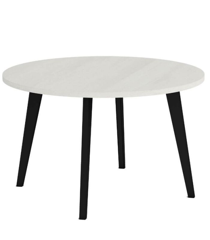 Mesa Redonda 100 cm Palermo Polar y Negro|SAYEZ|