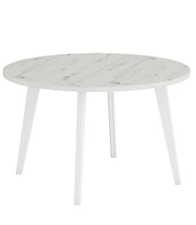 Mesa Redonda 110 cm Palermo Albián y Blanco |SAYEZ|