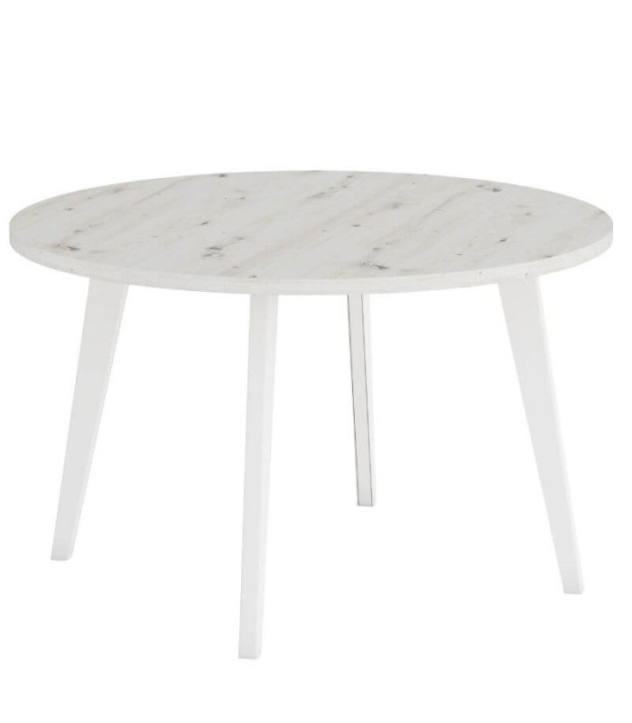 Mesa Redonda 110 cm Palermo Albián y Blanco |SAYEZ|