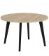 Mesa Redonda 110 cm Palermo Roble y Negro |SAYEZ|