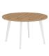 Mesa Redonda 110 cm Palermo Artisán y Blanco |SAYEZ|