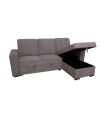 Piso Completo Nodi con Sofá Cama Chaiselongue Nepal, Sofá Cama Chaiselongue Nepal Gris 249cm |SAYEZ|