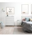 Piso Completo Sweet con Sofá Cama Unai, Cabezal con mesitas de tres cajones Sweet |SAYEZ|