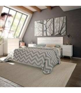 Piso Completo Sweet con Sofá Cama Ciro, Cabezal con mesitas de tres cajones Sweet |SAYEZ|