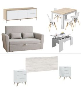 Piso Completo Sweet con Sofá Cama Ciro |SAYEZ|