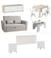 Piso Completo Sweet con Sofá Cama Ciro |SAYEZ|