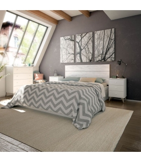 Piso Completo Sweet con Sofá Cama Chaiselongue Nepal, Cabezal con mesitas de tres cajones Sweet |SAYEZ|