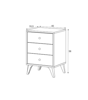 Piso Completo Sweet con Sofá Cama Chaiselongue Nepal, Cabezal con mesitas de tres cajones Sweet |SAYEZ|