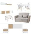 Piso Completo Ethna con Sofá Cama Ciro |SAYEZ|