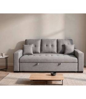 Sofá Cama Senra 3 Plazas Gris 210 cm |SAYEZ|