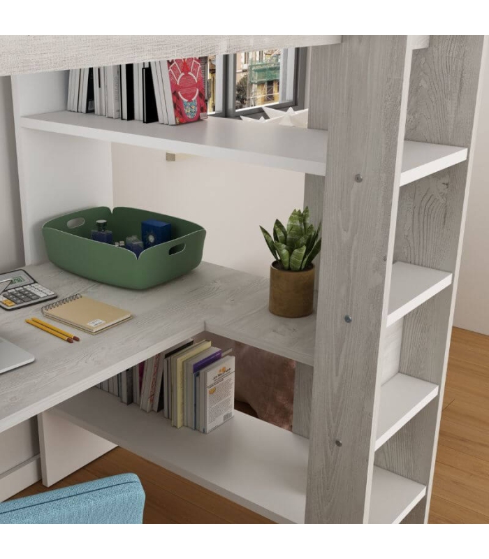 Cama Estudio Boa Cascina y Blanco 90x200cm |SAYEZ|