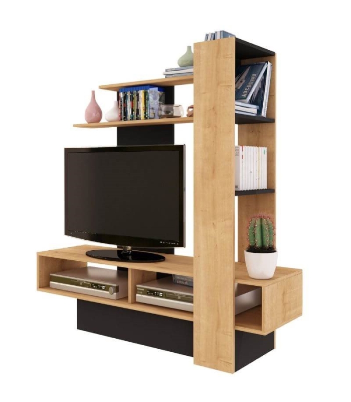 Mueble de Televisión Sky Hamilton y Negro 140cm |SAYEZ|