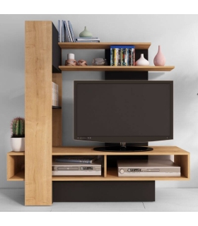 Mueble de Televisión Sky Hamilton y Negro 140cm |SAYEZ|