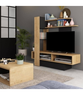 Mueble de Televisión Sky Hamilton y Negro 140cm |SAYEZ|