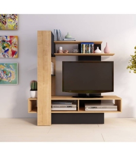 Mueble de Televisión Sky Hamilton y Negro 140cm |SAYEZ|