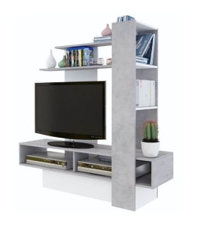 Mueble de Televisión Sky Blanco y Beton 140cm |SAYEZ|