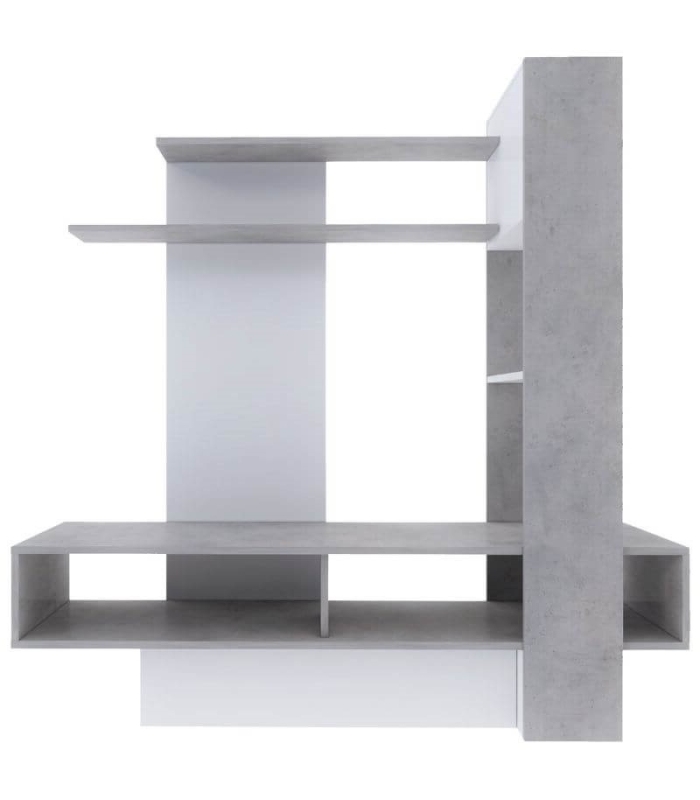 Mueble de Televisión Sky Blanco y Beton 140cm |SAYEZ|