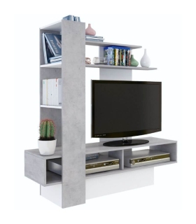 Mueble de Televisión Sky Blanco y Beton 140cm |SAYEZ|