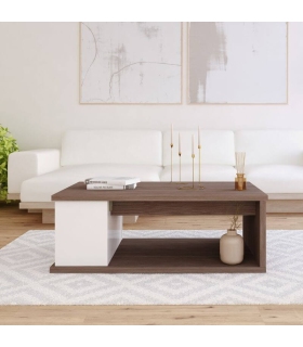 Mesa de Centro Elevable Ottawa Avala y Blanco 90cm |SAYEZ|