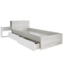 Cama con Cajones y Cabecero con Mesita Extraible Jazz Cascina y Blanco90x200cm |SAYEZ|