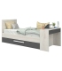 Cama Nido con Escritorio Shipley Cascina y Sombra 90x200cm |SAYEZ|