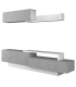 Mueble de Salón Soho Beton y Blanco 240cm |SAYEZ|
