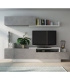 Mueble de Salón Soho Beton y Blanco 240cm |SAYEZ|