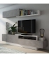 Mueble de Salón Soho Beton y Blanco 240cm |SAYEZ|
