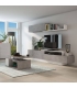 Mueble de Salón Soho Beton y Blanco 240cm |SAYEZ|