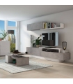 Mueble de Salón Soho Beton y Blanco 240cm |SAYEZ|