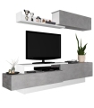 Mueble de Salón Soho Beton y Blanco 240cm |SAYEZ|