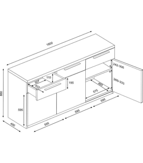 Aparador Isola 180cm |SAYEZ|