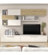 Mueble de Salón Isona Roble Natural y Blanco 260cm |SAYEZ|