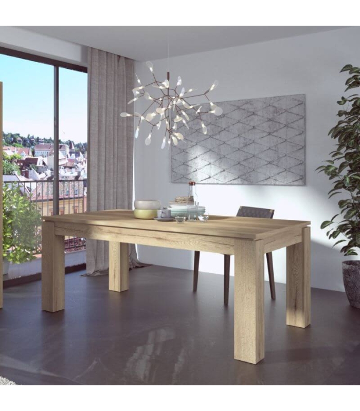 Mesa Comedor Extensible Frame Roble y Sombra 190 (235)cm |SAYEZ|
