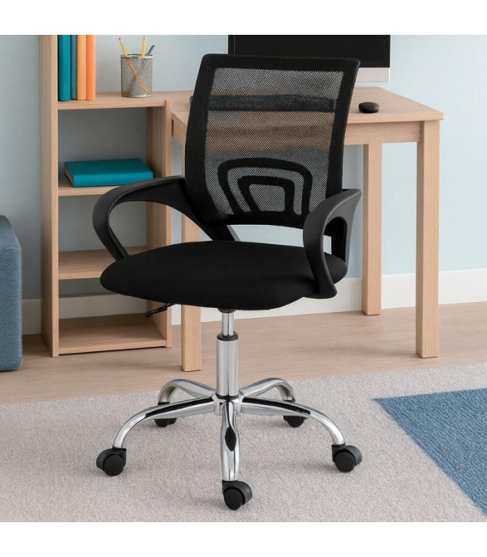 Silla Oficina Ergonómica Desk Negra 52cm |SAYEZ|
