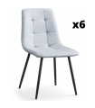 Pack 6 Sillas Fender 56 cm GRIS |SAYEZ|