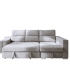 Sofá Cama Chaiselongue Visto Frente Derecha Carla 257 cm gris|SAYEZ|