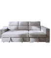 Sofá Cama Chaiselongue Visto Frente Derecha Carla 257 cm gris|SAYEZ|