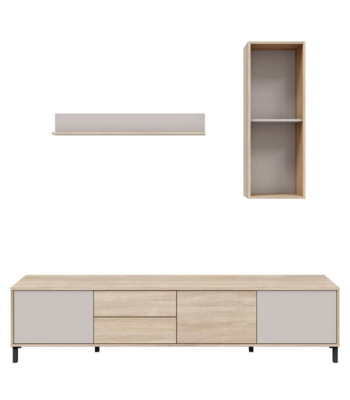 Mueble de Televisión Combi 3 puertas y 2 cajones 200cm |SAYEZ|