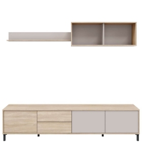Mueble de Televisión Combi 3 puertas y 2 cajones 200cm |SAYEZ|