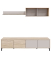 Mueble de Televisión Combi 3 puertas y 2 cajones 200cm |SAYEZ|