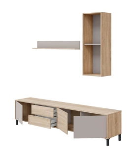 Mueble de Televisión Combi 3 puertas y 2 cajones 200cm |SAYEZ|