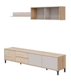 Mueble de Televisión Combi 3 puertas y 2 cajones 200cm |SAYEZ|