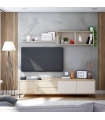 Mueble de Televisión Combi 3 puertas y 2 cajones 200cm, en ambiente|SAYEZ|