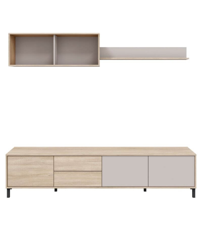 Mueble de Televisión Combi 3 puertas y 2 cajones 200cm |SAYEZ|