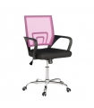 Silla de oficina Sochi color Rosa, cómoda y ergonómica, silla escritorio barata y de calidad. Sayez